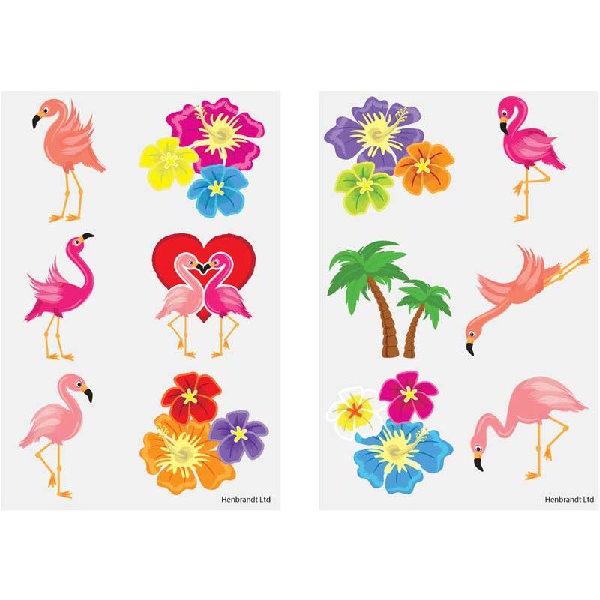 Tatuagens Temporárias Flamingo