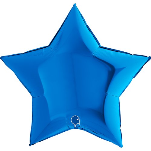 Balão Estrela Azul Grande