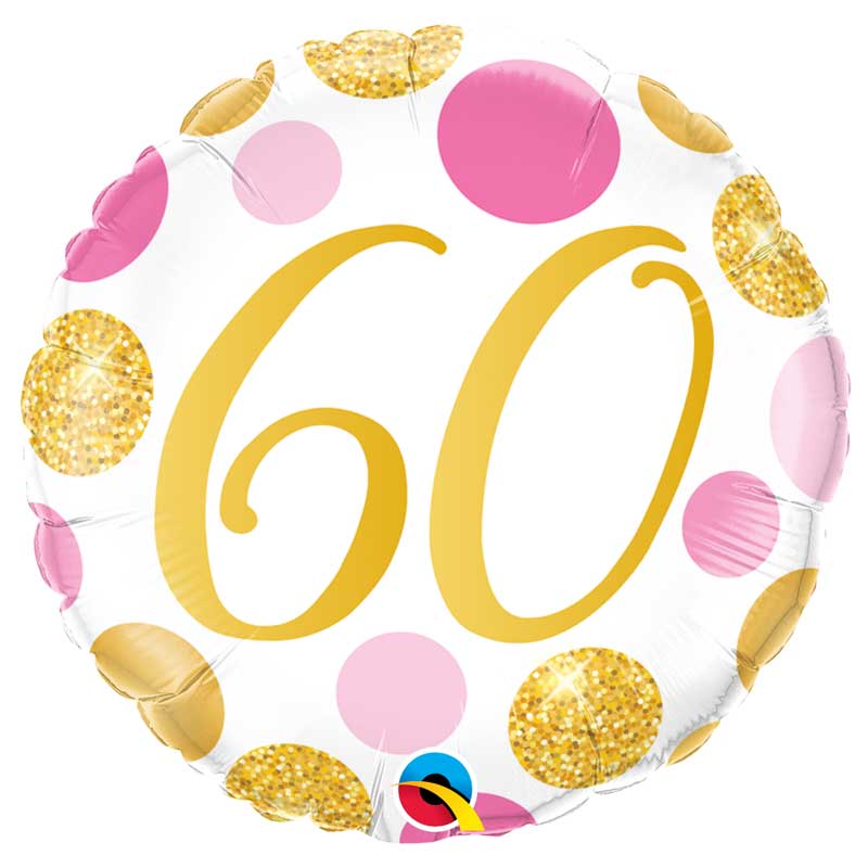 Balão Idade Rosa 60