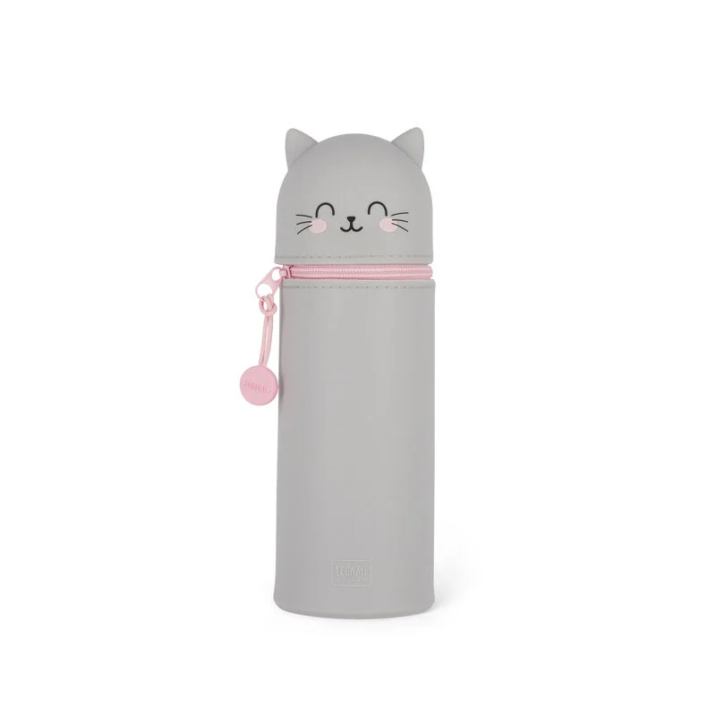 Estojo de Silicone Kawaii - Gato