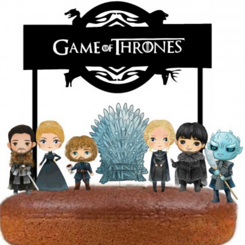 Topo de Bolo Papel Game of Thrones