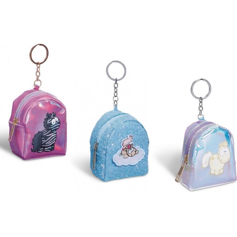 NICI Porta-Chaves Mini Mochila Unicórnio