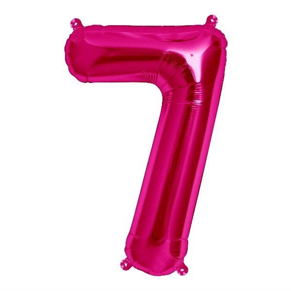 Balão Número 7 Rosa 16